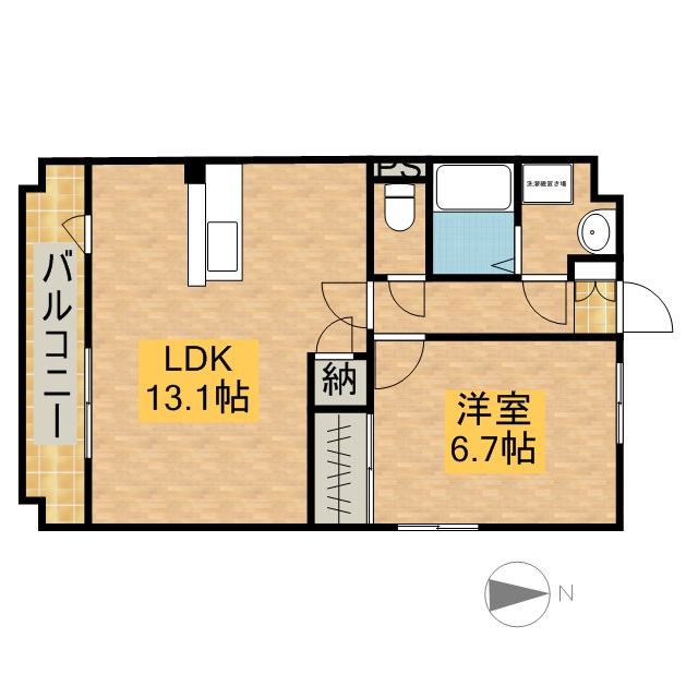 サンモール 103号室 間取り