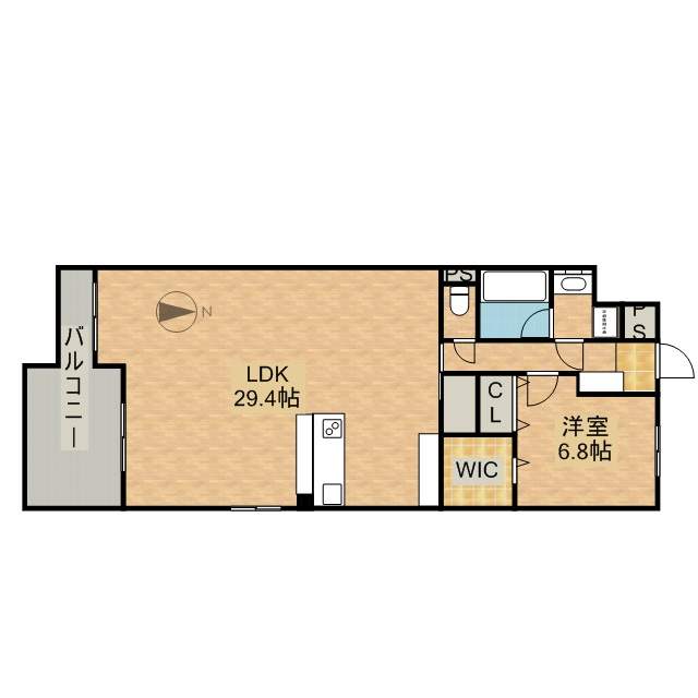 リーベンハイムカガ 403号室 間取り