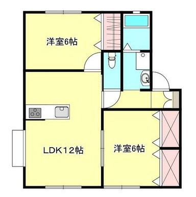 ヴィラ・サザンクロス　Ｈ 102号室 間取り