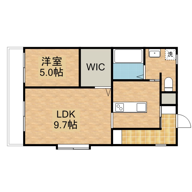 ライフコア 201号室 間取り