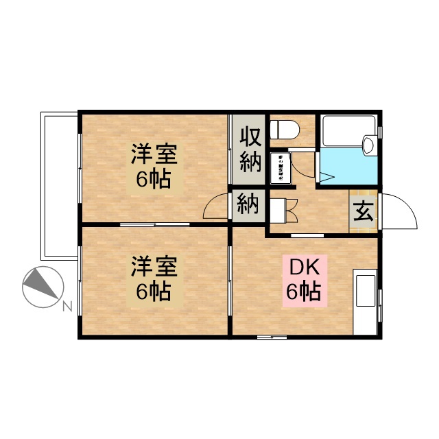 アークガーデン和合Ｄ・Ｅ・Ｈ 216号室 間取り