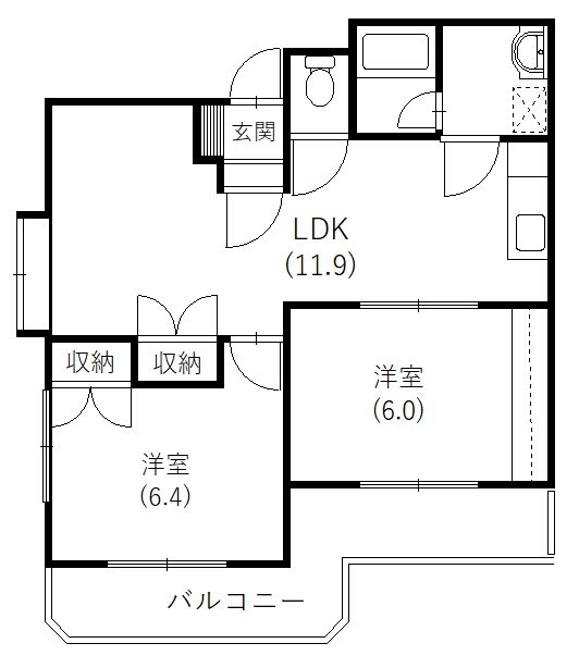 メゾンアルカディア 101号室 間取り