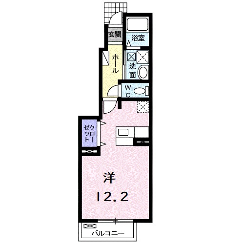 ジェルメⅡ 102号室 間取り