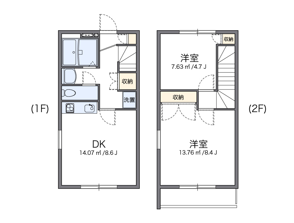 レオパレスドリーム大平台Ａ 101号室 間取り