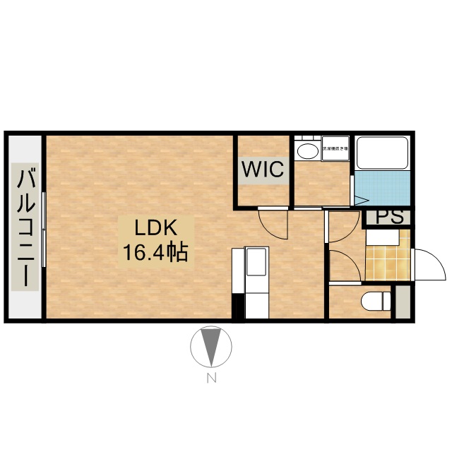 サンライズ布橋 102号室 間取り