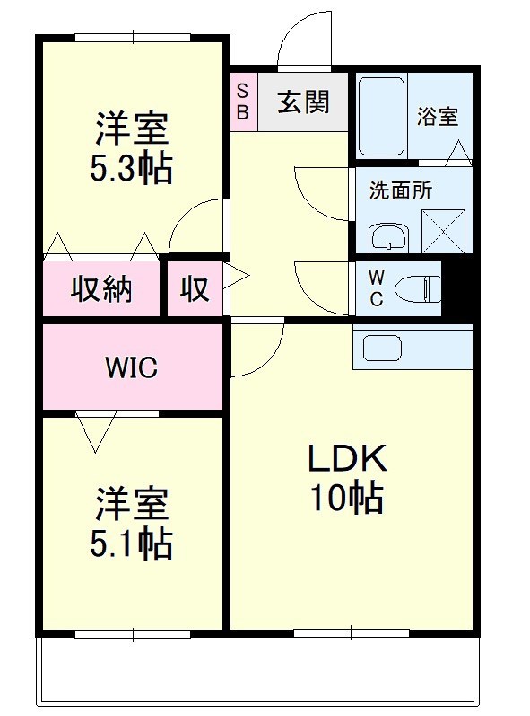ＦＧＭ２ｎｄ（エフジーエムセカンド） 303号室 間取り