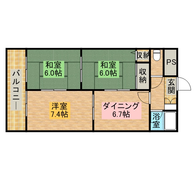 アソルティ伝馬町 602号室 間取り