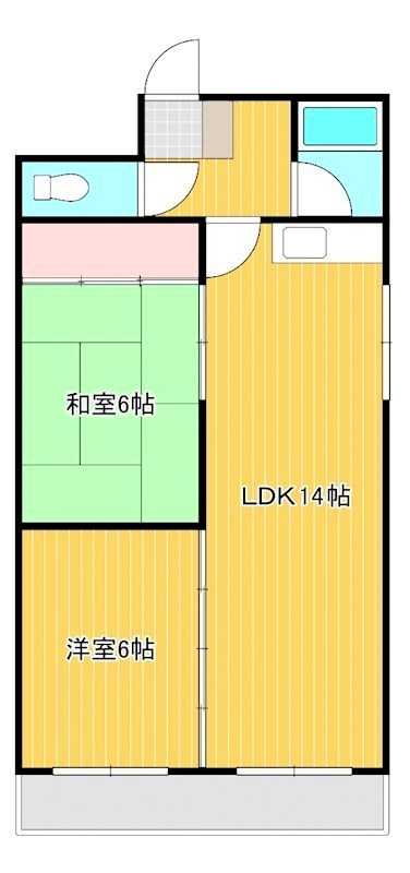 アソルティ伝馬町 703号室 間取り