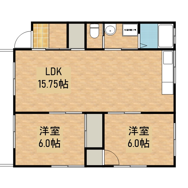 Ｌｅｏ 202号室 間取り