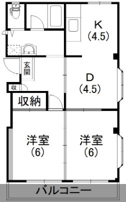 佐鳴台クローバービル 201号室 間取り