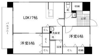 クランベリー 201号室 間取り