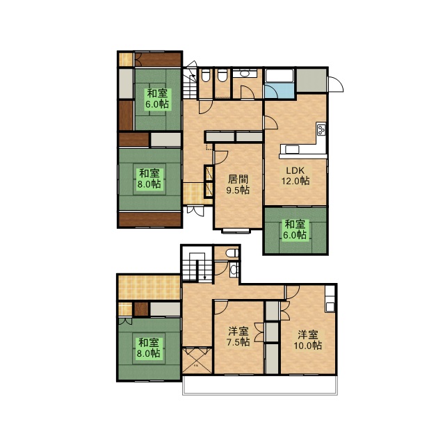 佐鳴台３丁目貸家（２７－１０） 間取り