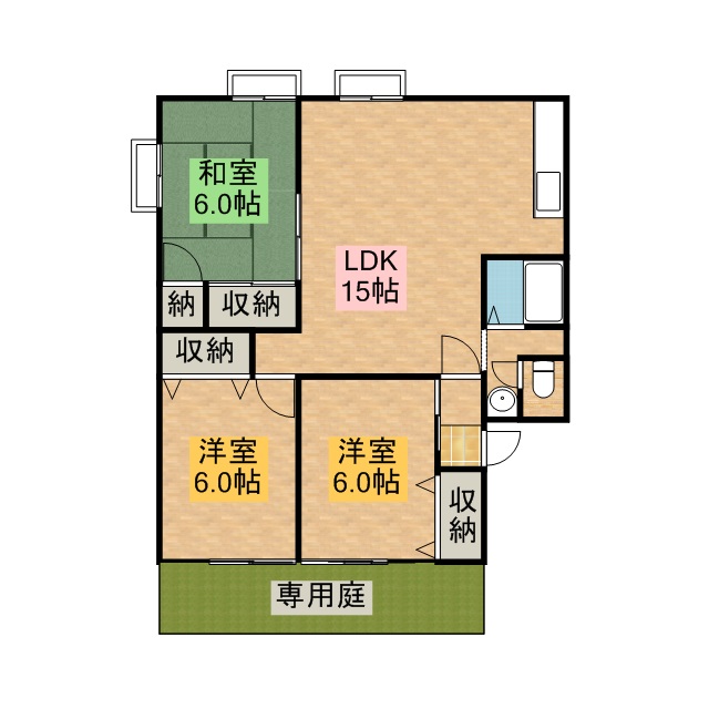 セジュールＫＯＡ 103号室 間取り