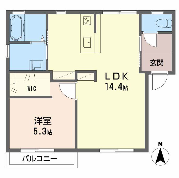 ハイツニューパリヤⅡ B101号室 間取り