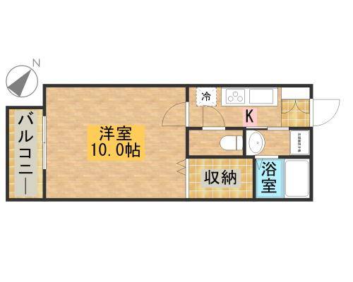 コーポＦＫ　Ｂ 201号室 間取り