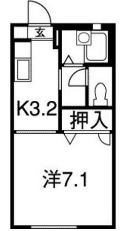 メゾンセピア B203号室 間取り