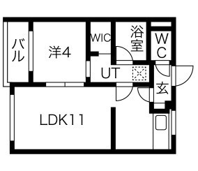 ＶＩＬＬＡ　ＣＯＣＯＯＮ上島 3C号室 間取り