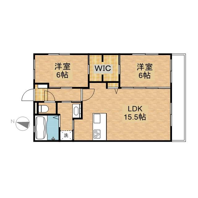 Ａｖｅｎｉｒ　Ｏｕｅｓｔ 101号室 間取り