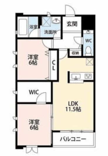 プリヴェ 1号室 間取り