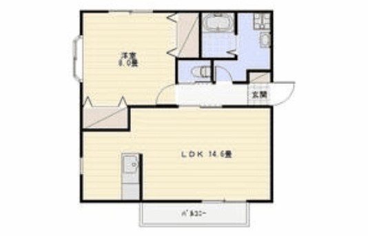 ティエドＩＩＯ　Ｂ 201号室 間取り