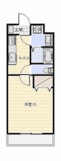 マンションきんかん 405号室 間取り