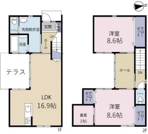 ロイヤルシティ頭陀寺（西棟北） 間取り