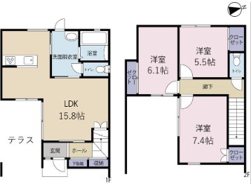 ロイヤルシティ頭陀寺（東棟北） 間取り