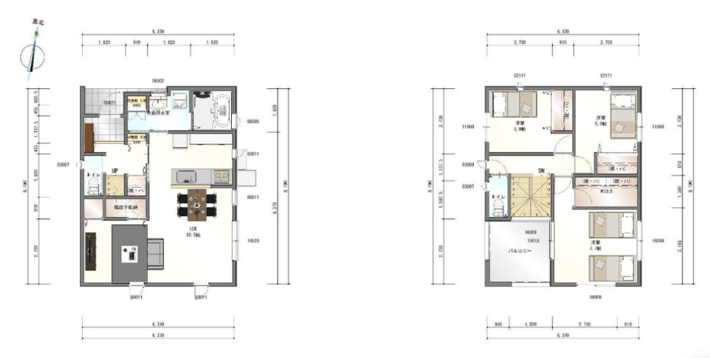 篠ヶ瀬町戸建て 間取り