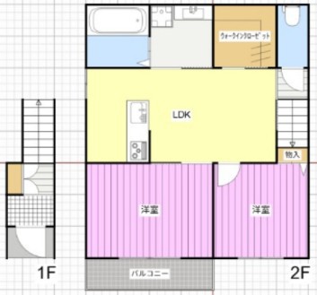 Ｌａ　ｖｉｅ坪井町 203号室 間取り