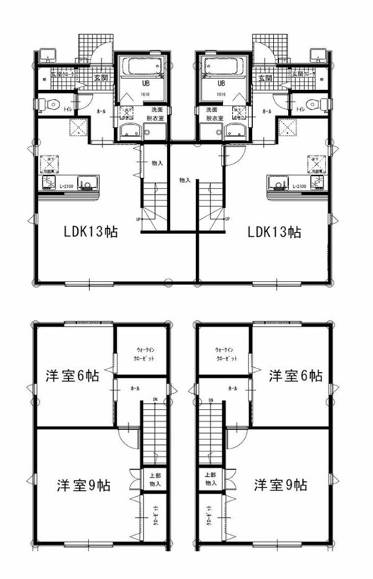 メゾネットみさき B号室 間取り