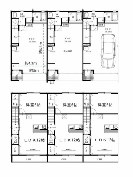 ＳＫメゾン　Ａ 2号室 間取り