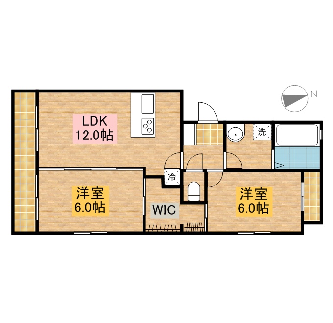 インテグラＡ 102号室 間取り
