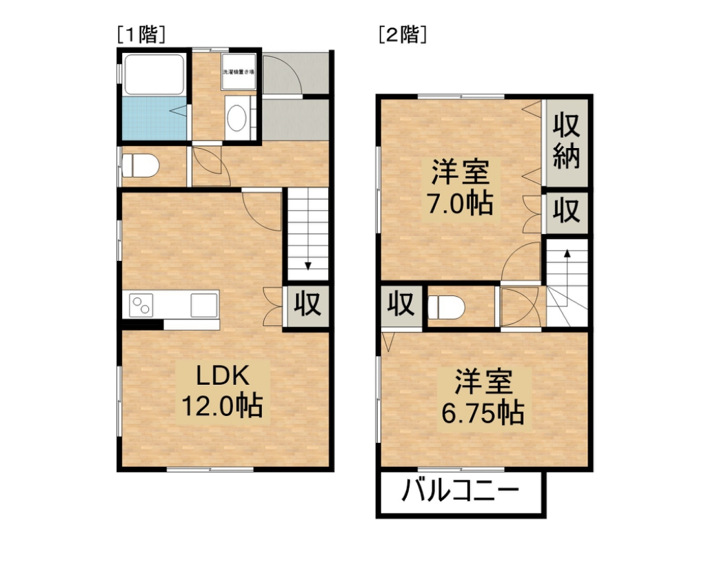 テラスハウスシグマ B-2号室 間取り