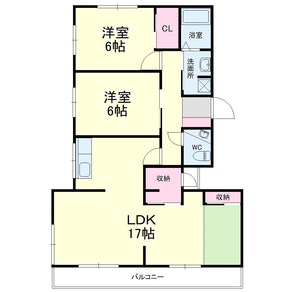 シーサイドアベニュー 301号室 間取り