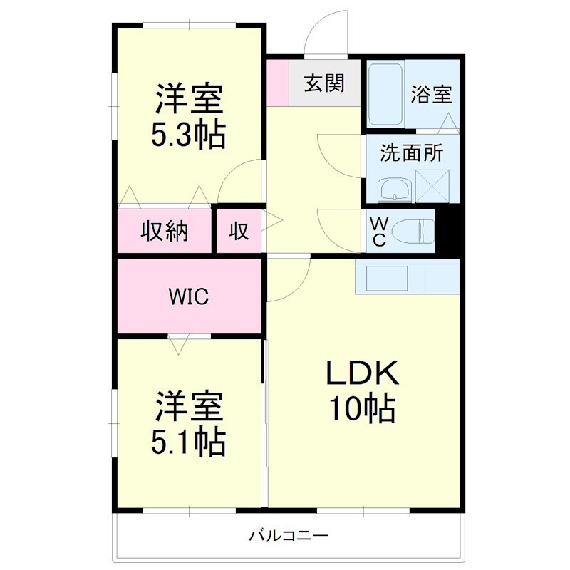 ＦＧＭ２ｎｄ（エフジーエムセカンド） 105号室 間取り