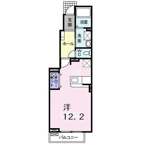 カーサ　ピーノ 102号室 間取り
