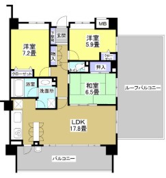 ウィスティリア鴨江 804号室 間取り