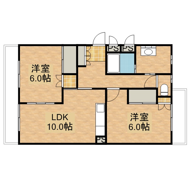 ブライティ西伊場 303号室 間取り