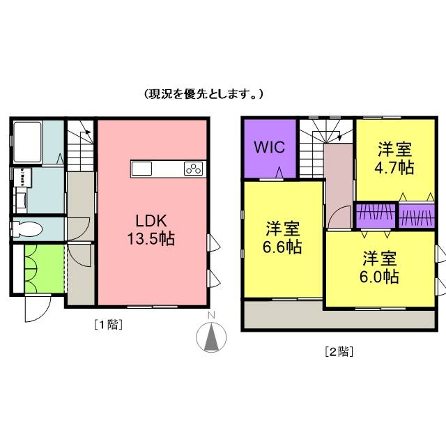 レークヒルズＫ C号室 間取り