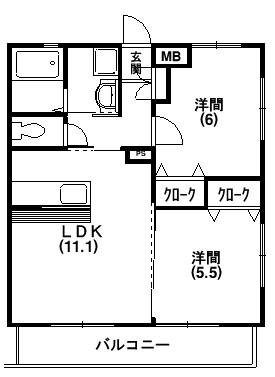 グランシャリオ 101号室 間取り