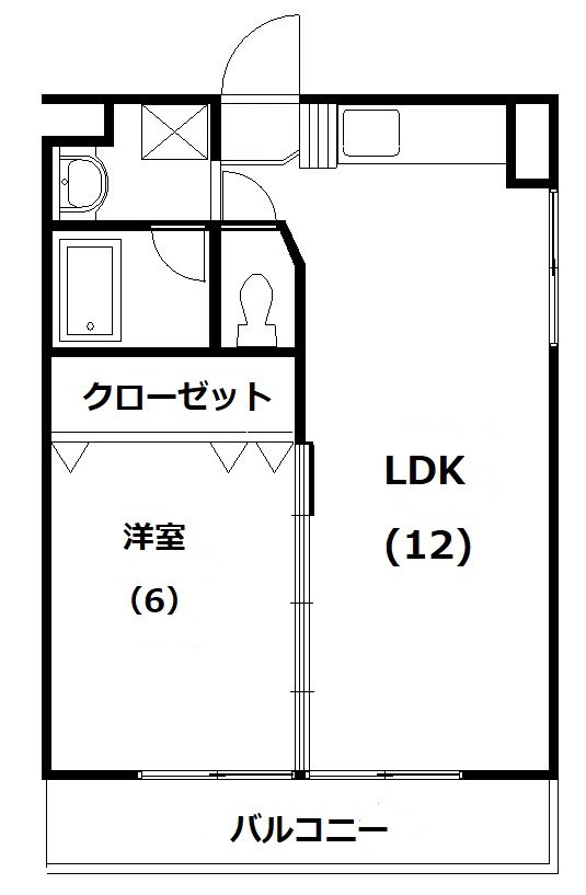 レイクコート富塚 301号室 間取り