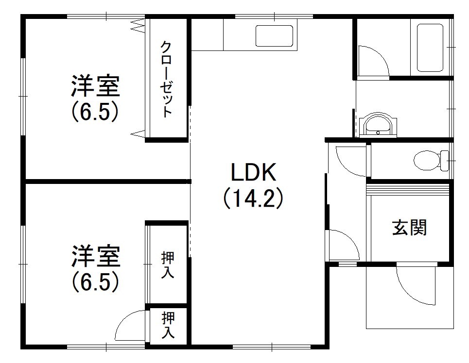 神ヶ谷貸家 間取り