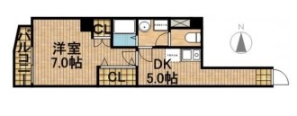 ゴールドサークル尾張町 501号室 間取り