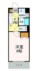 アーベント 106号室 間取り
