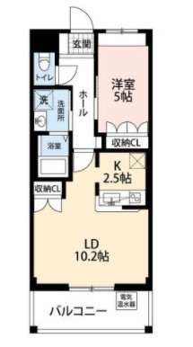 ラ・ファミーユ 203号室 間取り