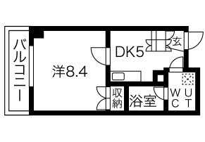 カーサ・ミラ北寺島 303号室 間取り