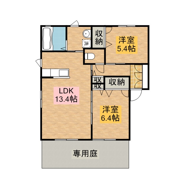 ステラコート 101号室 間取り