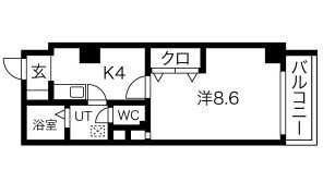 ゴールドサークル尾張町 506号室 間取り