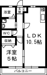 メゾンさくら　Ｂ 202号室 間取り
