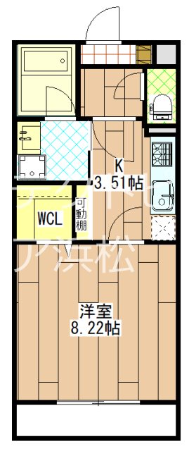 ＳＵＰＲＥＭＥ　ＡＳＡＤＡ 305号室 間取り